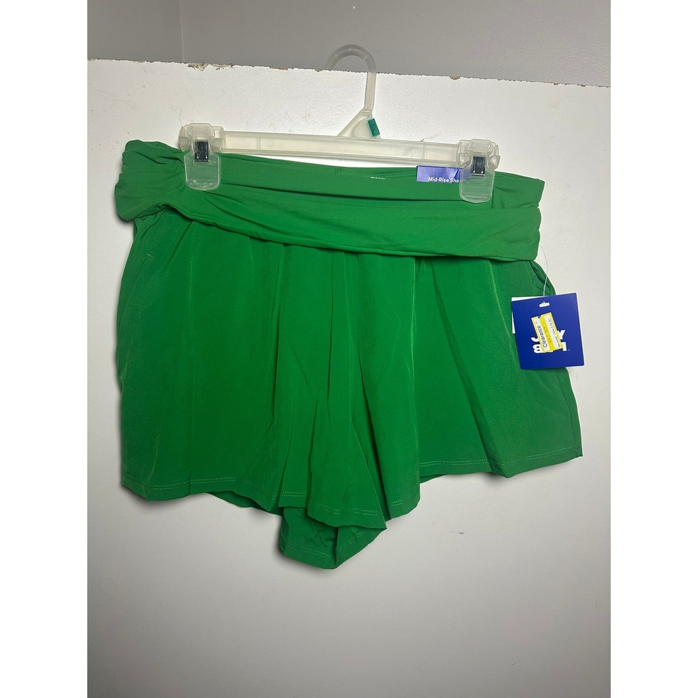 NWT JoyLab | Womens Mid-Rise Athletic Shorts Kelly Green |Size M